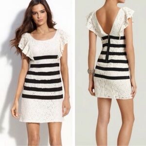 BCBGMaxAzria Dress with Black Stripes